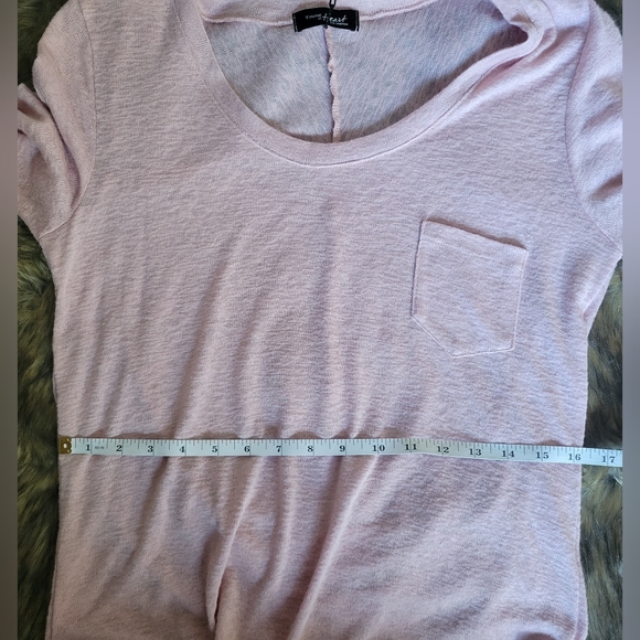 'Young at Heart' Pink Soft/stretch Shirt Long w/Ruching on Back Size Med NWT - Picture 9 of 12